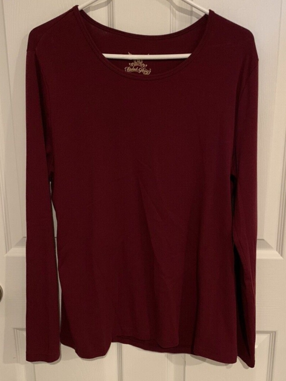Faded Glory Long Sleeve Thermal- Burgundy